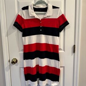Tommy Hilfiger Striped Polo Dress - Size L